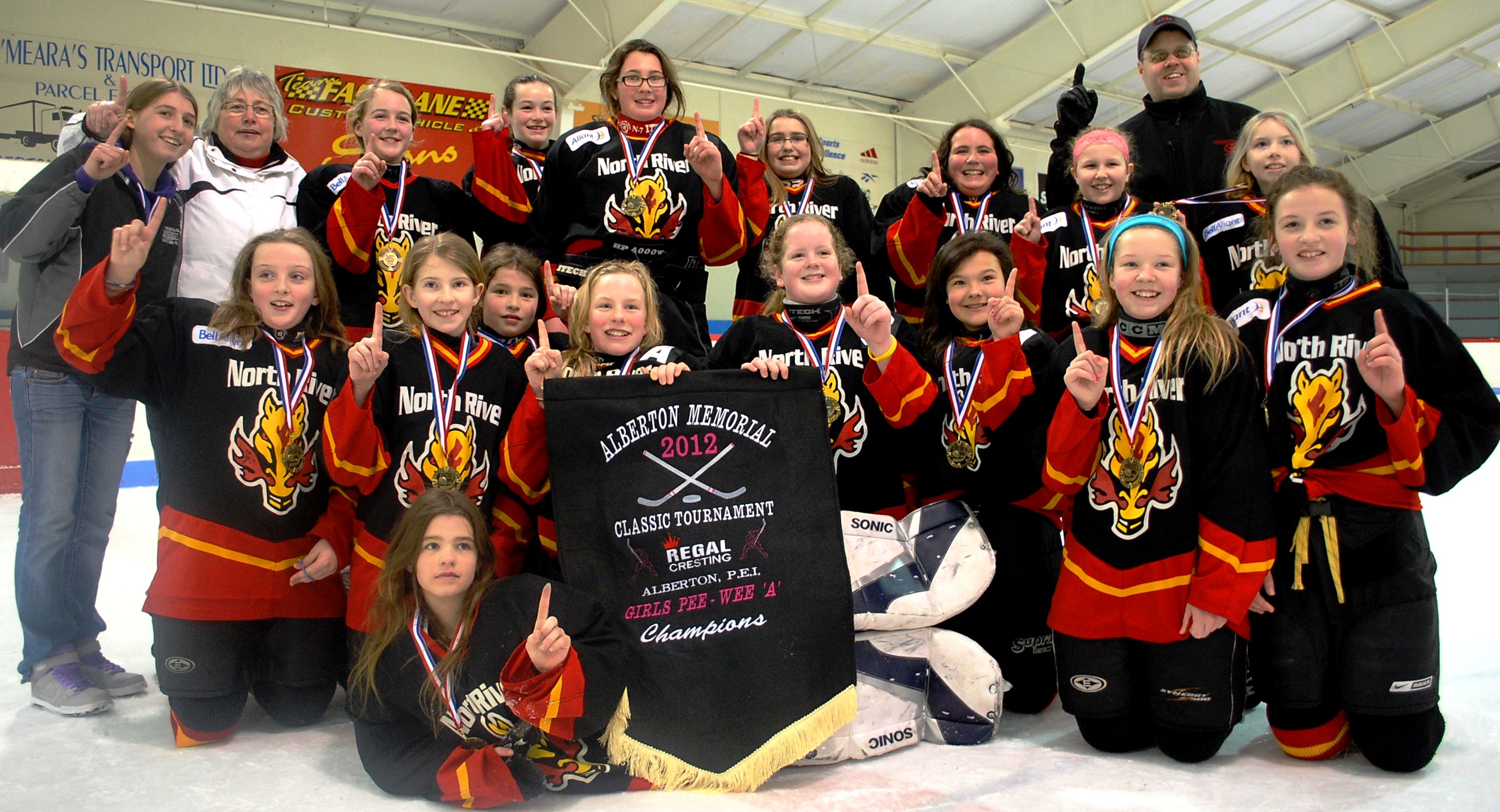 North River Flames Peewee A Girls - 2012 Alberton Memorial Champions