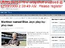 Martinez named Blue Jays playbyplay man