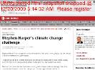 CBC News  Canada  Stephen Harpers climate change challenge
