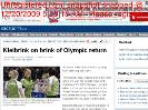 Kleibrink on brink of Olympic returnsocialcomments