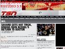 Savard gets hat trick Bruins ruin Kessels return to Boston