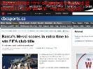 Barcas Messi scores in extra time to win FIFA club title