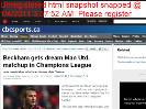 Beckham gets dream Man Utd matchup in Champions League
