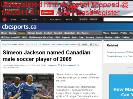 Simeon Jackson named Canadian male soccer player of 2009