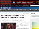 Beckham gets dream Man Utd matchup in Champions Leaguesocialcomments